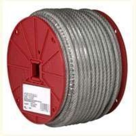CAMPBELL CHAIN & FITTINGS Campbell 7000697 Aircraft Cable, 840 lb Working Load Limit, 250 ft L, 3/16 in Dia, Steel 700-0697